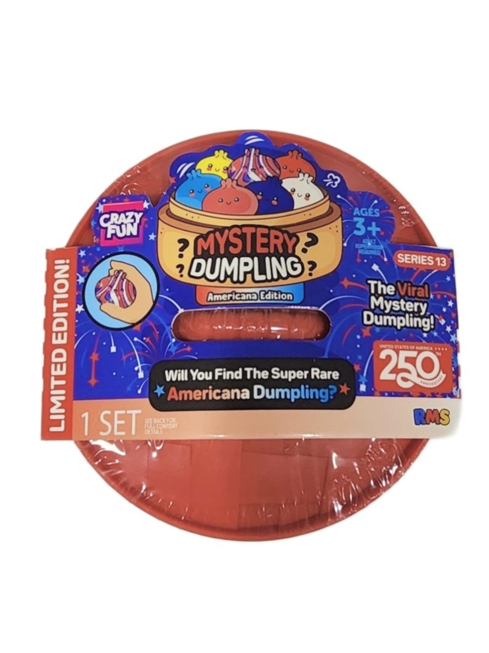 Limited Edition! Americana Edition Mystery Dumpling Squishy Toy Set - Picture 2 of 6